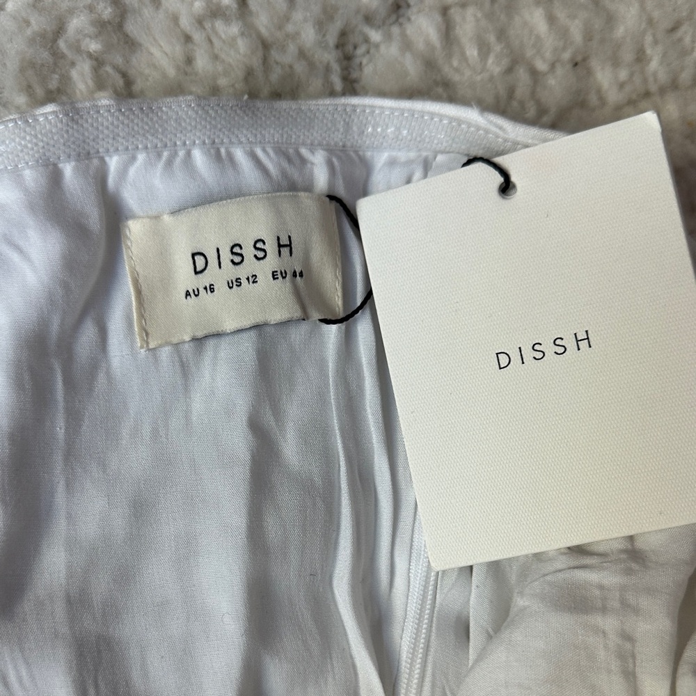 DISSH White Strapless Linen Dress - Picture 5 of 5